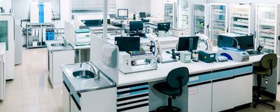 A modern clinical research laboratory