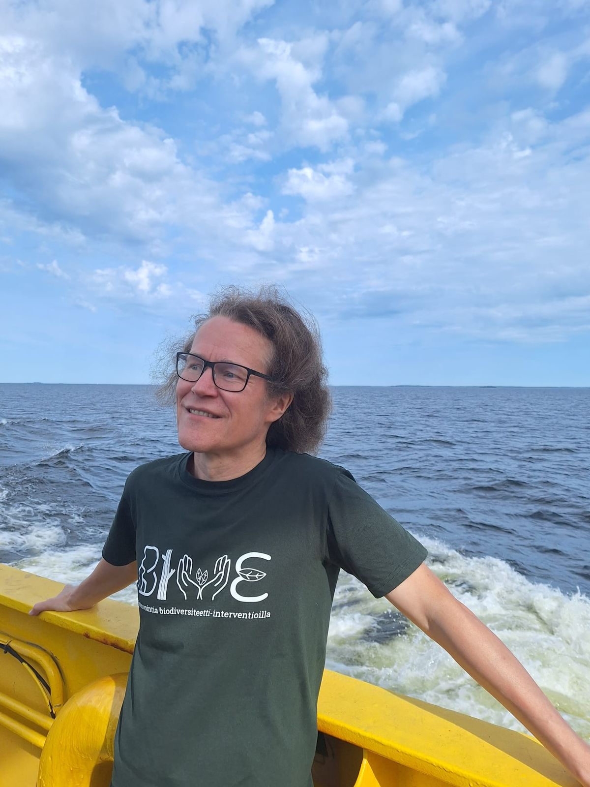 Photo of Aki Sinkkonen on a ferry.