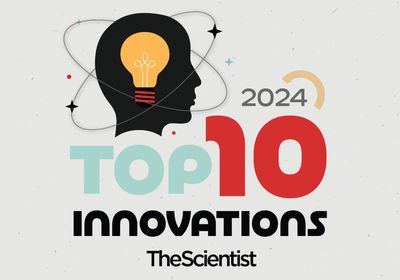 2024 Top 10 Innovations logo with a cartoon of a head with a super-imposed light blub